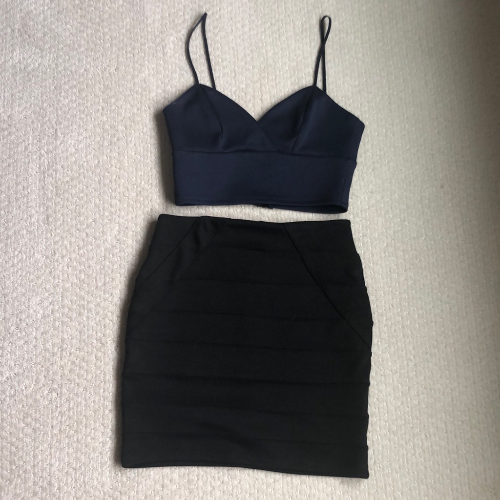 Topshop Top/Skirt Set